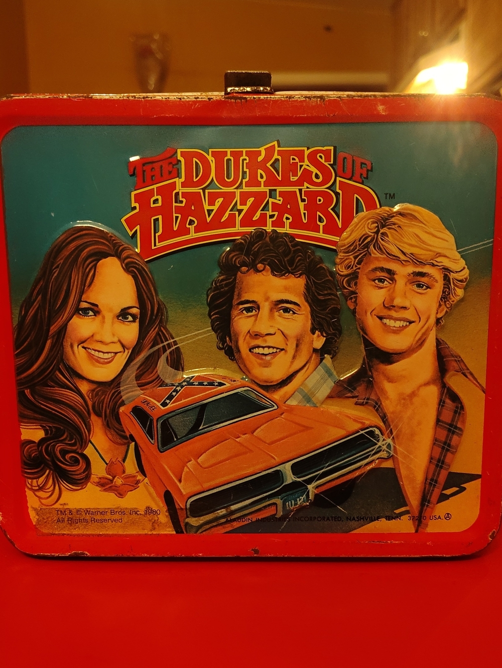 🇺🇸80's Vintage Dukes of Hazard Metal Lunchbox🇺🇸